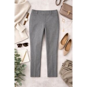 Banana Republic Sloan Gray Slim Fit Ankle Dress Pants Womens Size 8 Heathered